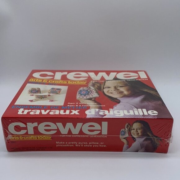 Crewel Arts  Crafts Today Craft Kit Hasbro Make Purse Pillow or Pincushion - Picture 3 of 9